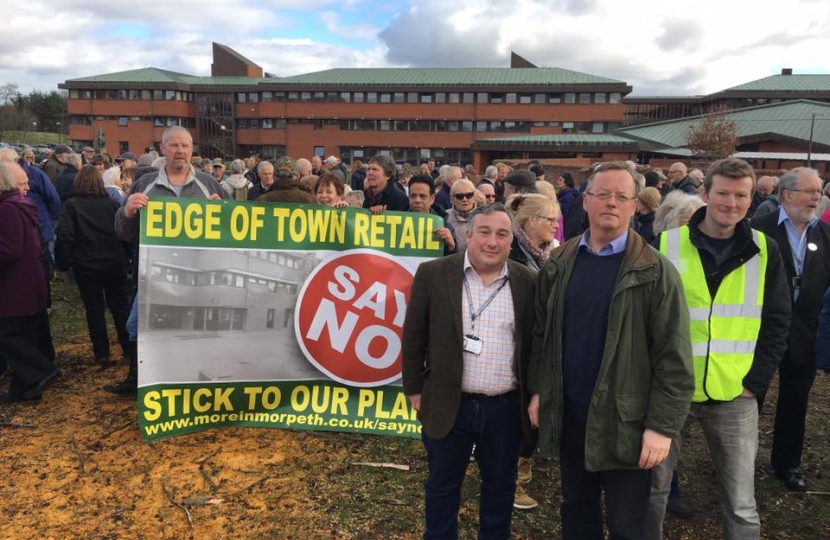 Northumberland Conservatives lead protest against developments